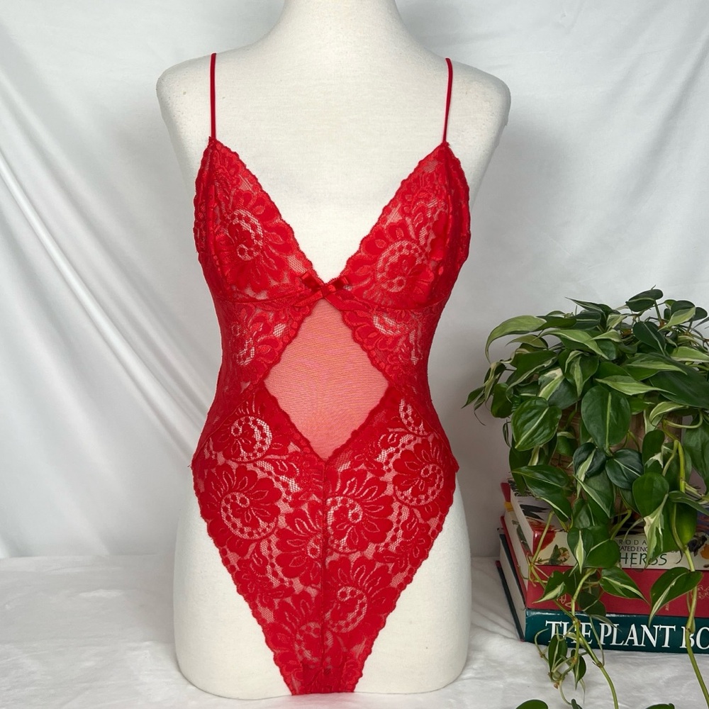 Vintage Sheer Lace Bodysuit